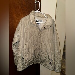 Columbia Light Tan Quilted Jacket